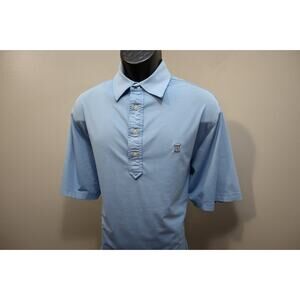 FootJoy Golf Polo Athletic Blue Dry Fitting Golf Shirt Mens Size Medium